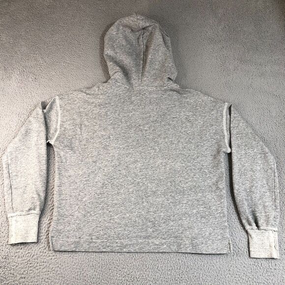 Abercrombie Fitch Hoodie Women Medium Gray Casual Preppy Pullover Solid Logo - Picture 5 of 7